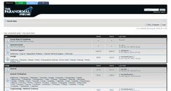 Desktop Screenshot of paranormalforums.com