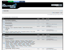 Tablet Screenshot of paranormalforums.com